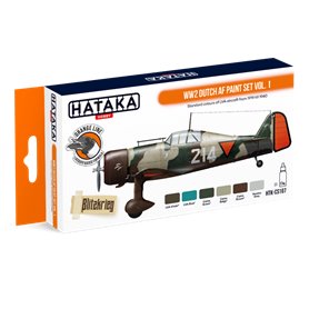 Hataka CS107 ORANGE-LINE Zestaw farb WWII Dutch AF - cz.1