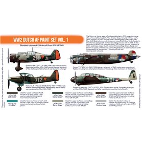 Hataka CS107 ORANGE-LINE Zestaw farb WWII Dutch AF - cz.1