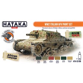 Hataka CS106 ORANGE-LINE Zestaw farb WWII Italian AFV