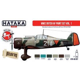 Hataka AS107 RED-LINE Zestaw farb WW2 Dutch AF - cz.1