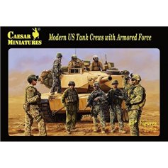 Caesar 1:72 MODERN US TANK CREWS WITH ARMORED FORCE | 30 figurines | 