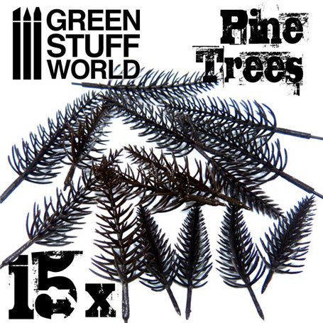 Green Stuff World Model Tree PINE - 15szt.