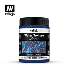 Vallejo WATER TEXTURE - ATLANTIC BLUE - błękit Atlantyku - 200ml