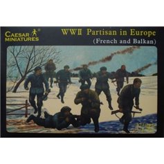 Caesar 1:72 WWII PARTISAN IN EUROPE - FRENCH AND BALKAN | 32 figurek |