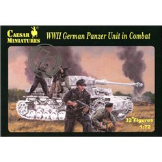 Caesar 1:72 WWII GERMAN PANZER UNIT IN COMBAT | 32 figurines | 