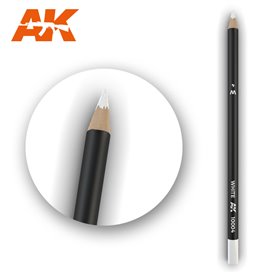 AK Interactive WATERCOLOR PENCIL - ołówek do weatheringu - WHITE