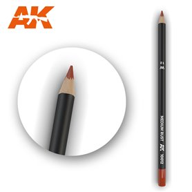 AK Interactive WATERCOLOR PENCIL - ołówek do weatheringu - MEDIUM RUST