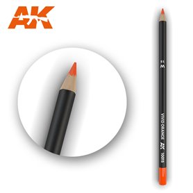 AK Interactive WATERCOLOR PENCIL - ołówek do weatheringu - VIVID ORANGE