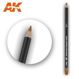 AK Interactive WATERCOLOR PENCIL - ołówek do weatheringu - DARK CHIPPING FOR WOOD