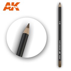 AK Interactive WATERCOLOR PENCIL - ołówek do weatheringu - EARTH BROWN