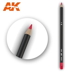 AK Interactive WATERCOLOR PENCIL - ołówek do weatheringu - RED