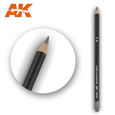 AK Interactive WATERCOLOR PENCIL - ołówek do weatheringu - DARK ALUMINIUM