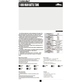 Modelcollect 1:72 T-80 MBT - 1970S-1990S N IN 1