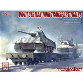 Modelcollect 1:72 WWII GERMAN TANK TRANSPORT TRAINS