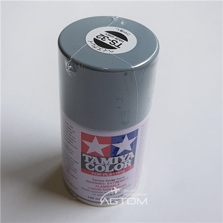 TAMIYA #85032: TS-32 HAZE GREY Plastic Model Paint, 3 oz Spray