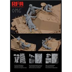 RFM 1:35 Figurki INJURED / Pz.Kpfw.V Panther Ausf.G late version | 3 figurines |