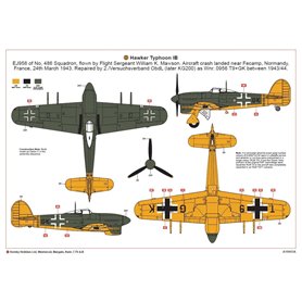 Airfix 19003A Hawker Typhoon1B Ca Door+kalki Luftw