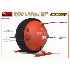 Mini Art 40008 Soviet BallTank w/winter ski w/int.
