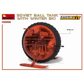 Mini Art 40008 Soviet BallTank w/winter ski w/int.