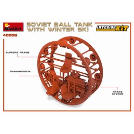 Mini Art 40008 Soviet BallTank w/winter ski w/int.