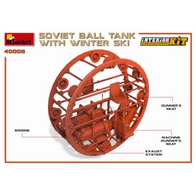 Mini Art 40008 Soviet BallTank w/winter ski w/int.