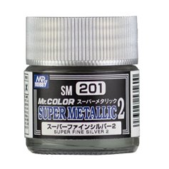 Mr.Color SM-201 SUPER METALLIC Super Fine Silver 2 - METALICZNY - 10ml