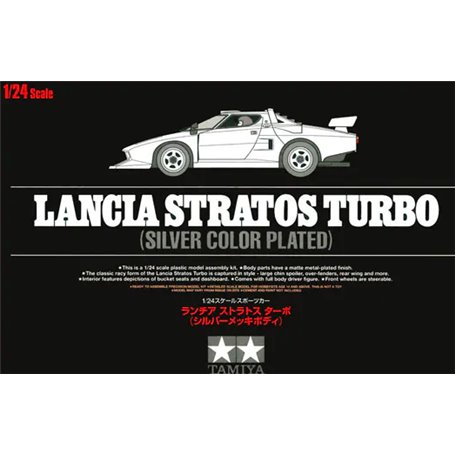 Tamiya 25418 1/24 Lancia Stratos Turbo Silver Pla.