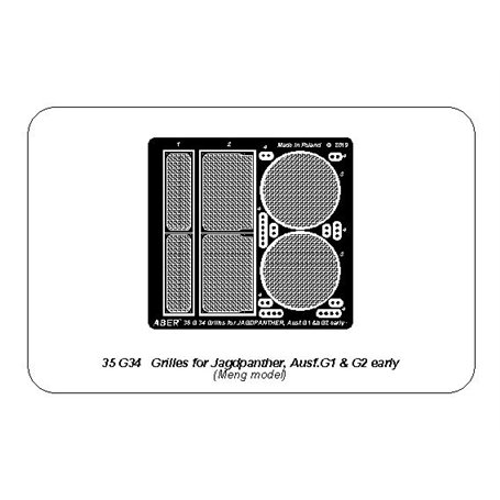 Aber 35G34 Siatki do Jagdpanter Ausf.G1 wczesny