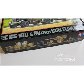 Tamiya 1:48 SS-100 HEAVY TRACTOR z działem 88mm Flak 37