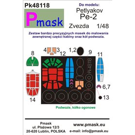 Pmask Pk48118 Maski do kabin Petlyakov Pe-2