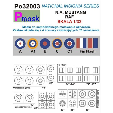 Pmask Po32003 N.A.Mustang RAF