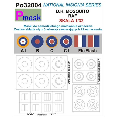 Pmask Po32004 D.H Mosquito RAF