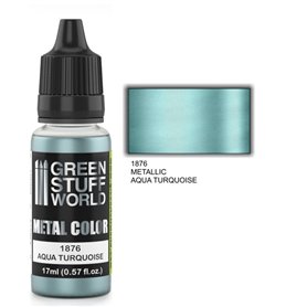 Green Stuff World Metallic Paint AQUA TURQUOISE - 17ml