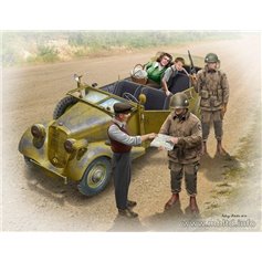MB 1:35 HITCHING A RIDE - US PARATROOPERS AND CIVILIANS - without car | 5 figurines | 