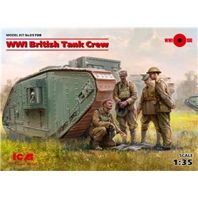 ICM 1:35 WWI BRITISH TANK CREW | 4 figurki |