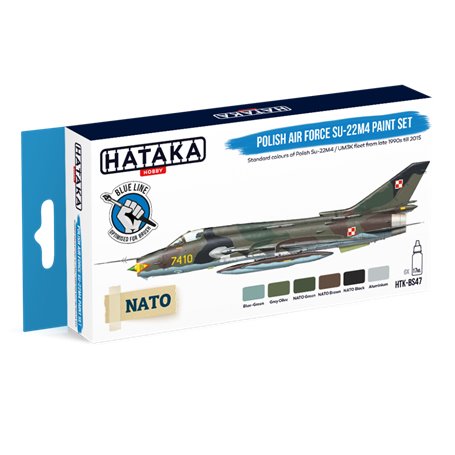 Hataka BS047 BLUE-LINE Zestaw farb POLISH AIR FORCE SUKHOI SU-22M4