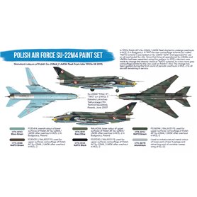 Hataka BS047 BLUE-LINE Zestaw farb POLISH AIR FORCE SUKHOI SU-22M4