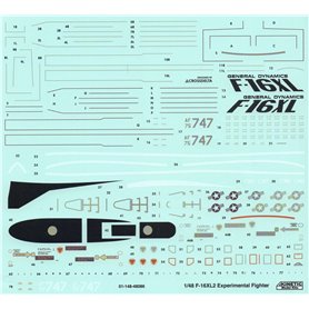 Kinetic 48086 F-16XL-2 Experimental Fighter