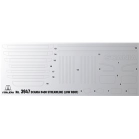 Italeri 3947 1/24 ScaniaR400 Streamlinie(Flat Roof