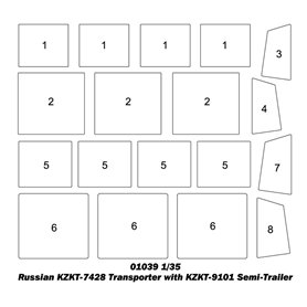 Trumpeter 1:35 KZKT-7428 TRANSPORTER z KZKT9101