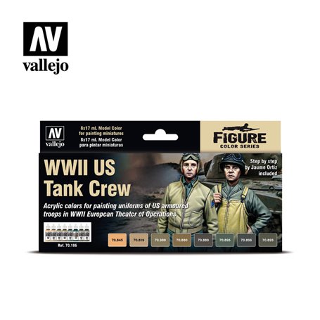 Vallejo Model Color Zestaw 8 farb - WWII US Tank Crew