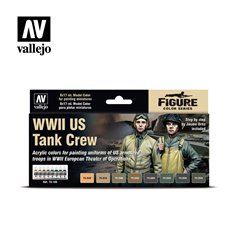 Vallejo 70186 Zestaw farb MODEL COLOR - WWII US TANK CREW