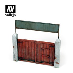 Vallejo Diorama Accessories Village Gate 15x15 cm. 1:35