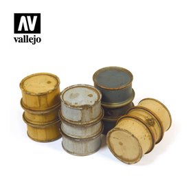 Vallejo Diorama Accessories German Fuel Drums #1 1:35