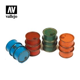 Vallejo Diorama Accessories Civilian Fuel Drums 1:35