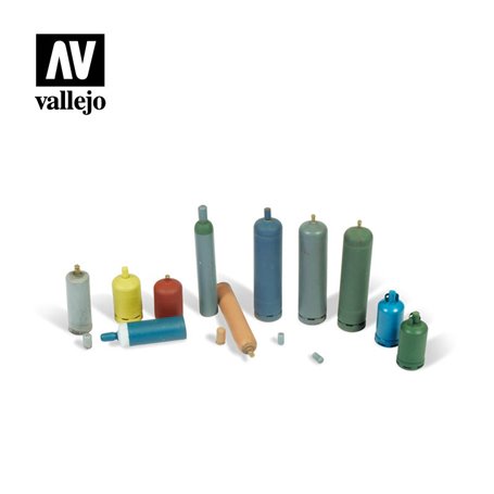 Vallejo DIORAMA ACCESSORIES 1:35 Modern Gas Bottles 1:35