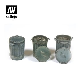 Vallejo Diorama Accessories Garbage Bins #1 1:35