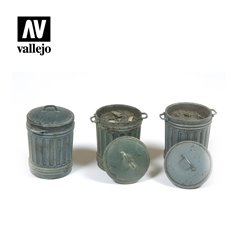 Vallejo Diorama Accessories Garbage Bins #1 1:35 
