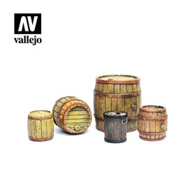 Vallejo Diorama Accessories Wooden Barrels 1:35