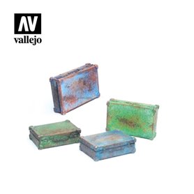 Vallejo DIORAMA ACCESSORIES 1:35 Metal Suitcases 1:35